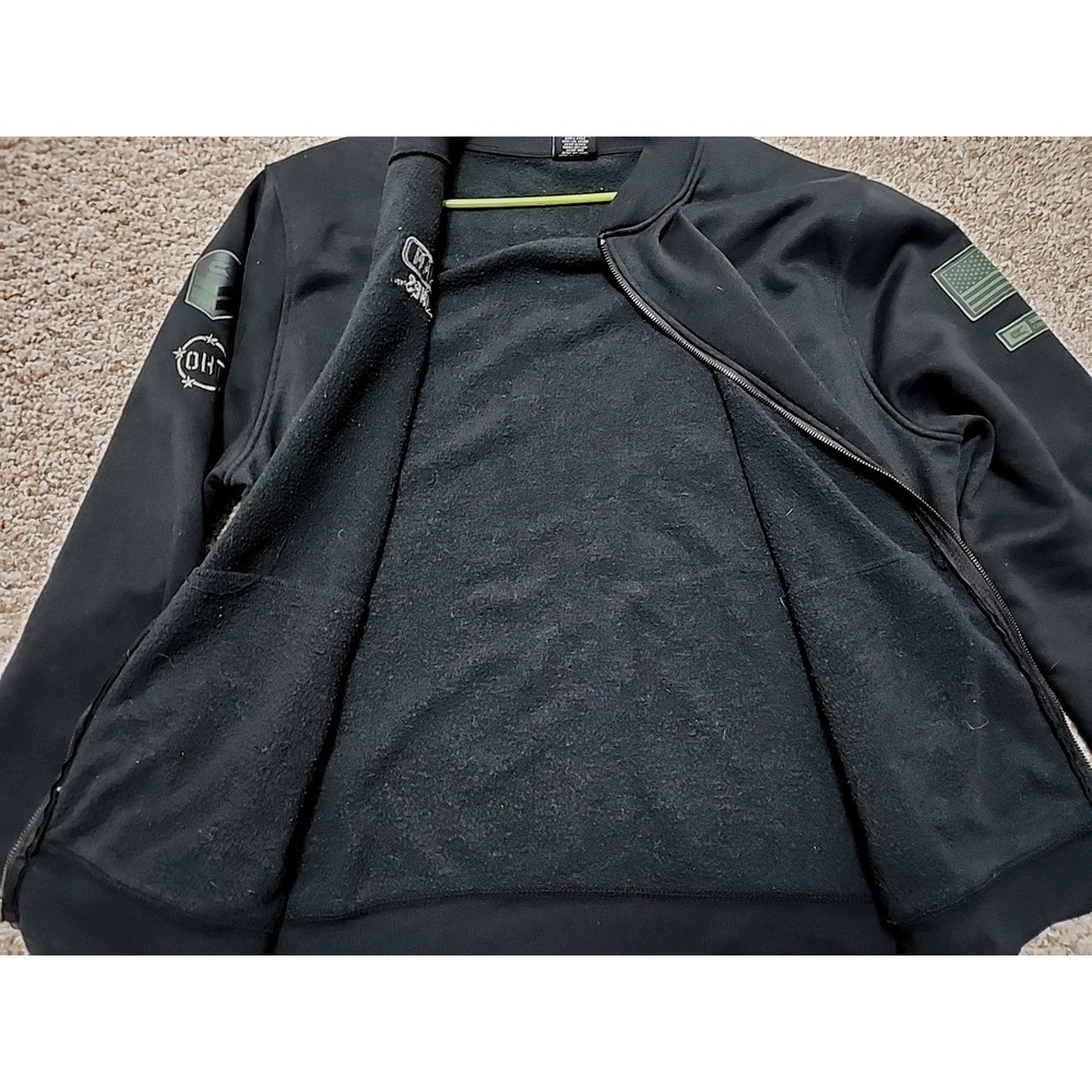 Colosseum Michigan Wolverines Military OHT  Zip Bomber Sweatshirt XXL Black - Picture 13 of 15